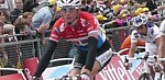 Frank Schleck à l'arriéve de la neuvième étape du Tour de France 2008